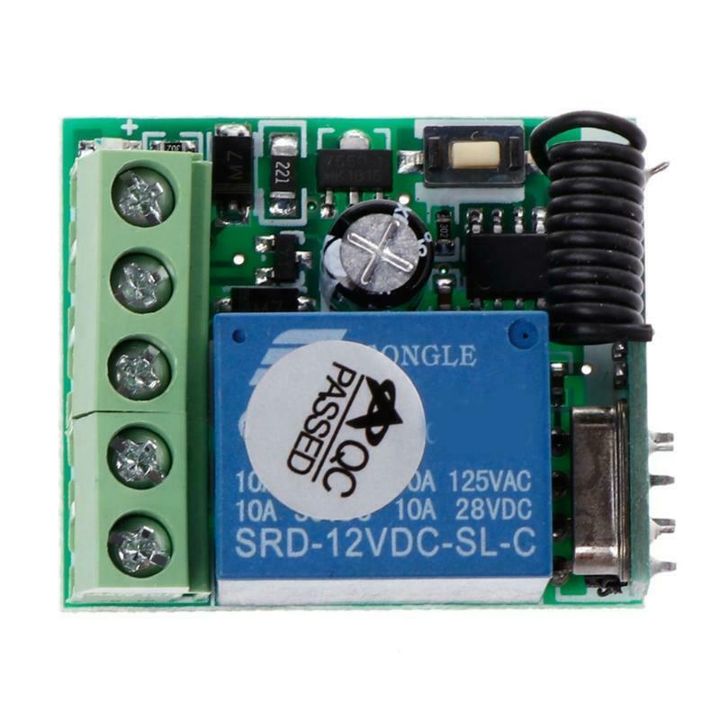 433Mhz Wireless Remote Control DC 12V1CH relay Receiver Module For learning code