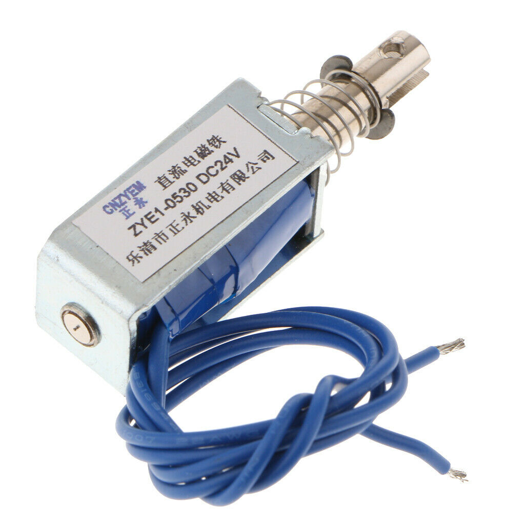 Pull-Push-Type DC Micro Solenoid Electromagnet Actuator DC24V 300mA 25N