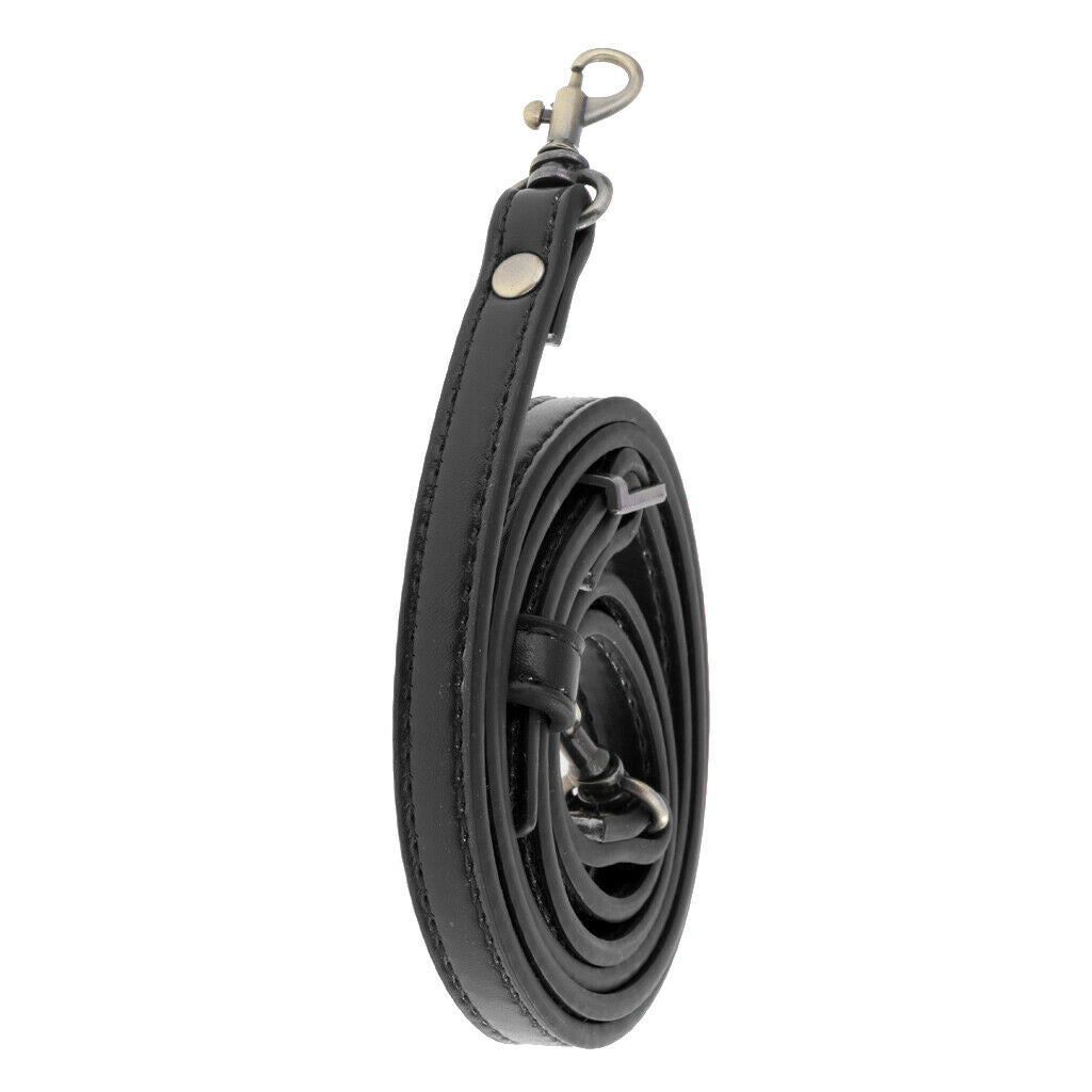 Adjustable Skinny 1cm Leather Handbag Shoulder Bag Straps Replacement Black