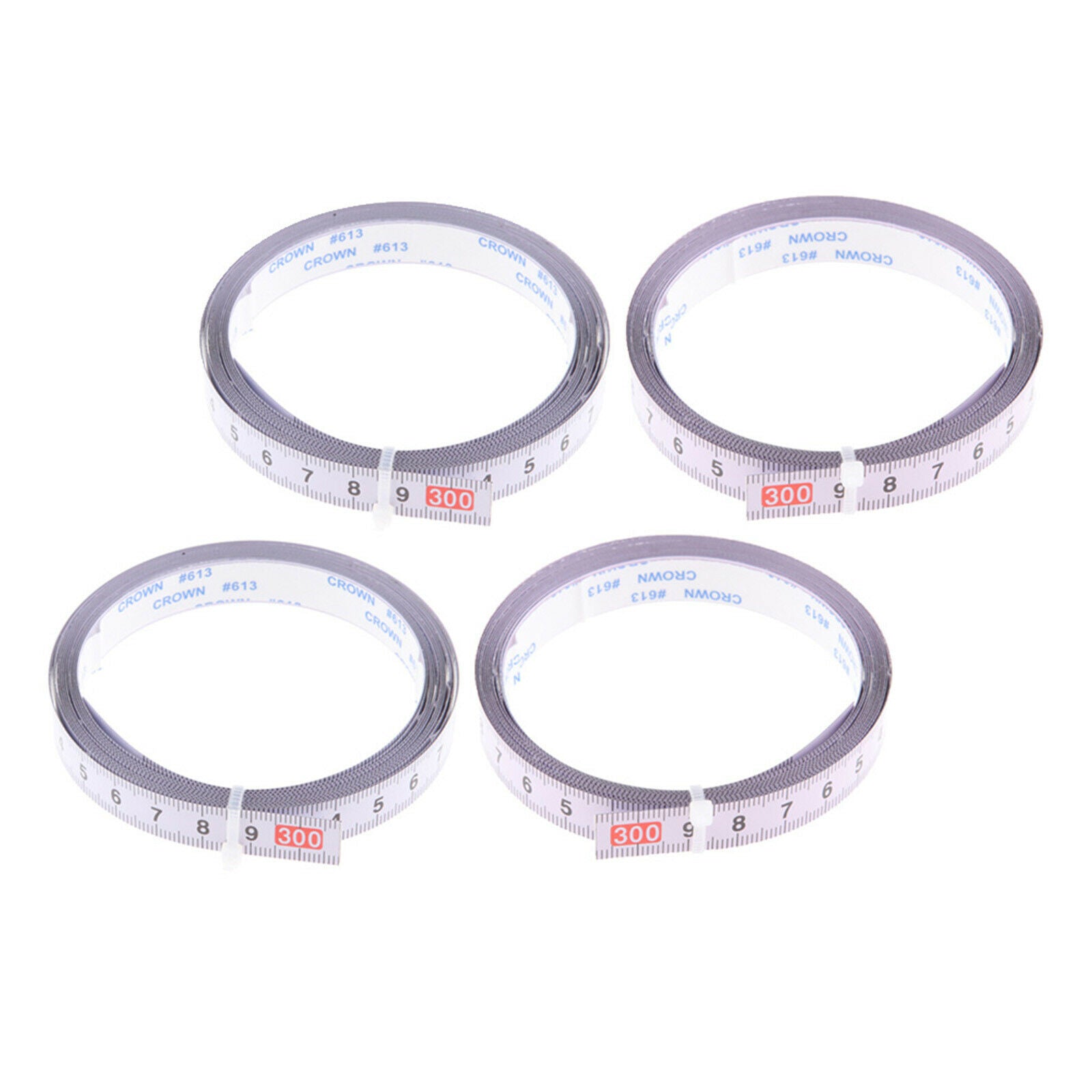 4x Self-Adhesive Measuring Measure Tape Metric Steel Miter Scale Track Tape