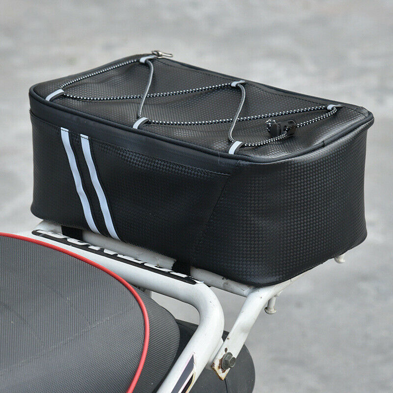 Scooter Bicycle Rear Seat Storage Bag Motorcycle Pannier Rack Handbag Waterproof