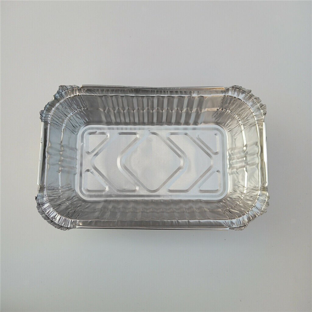 40x Disposable Aluminum Foil Grill Drip Pans for BBQ Baking Roasting 700ml