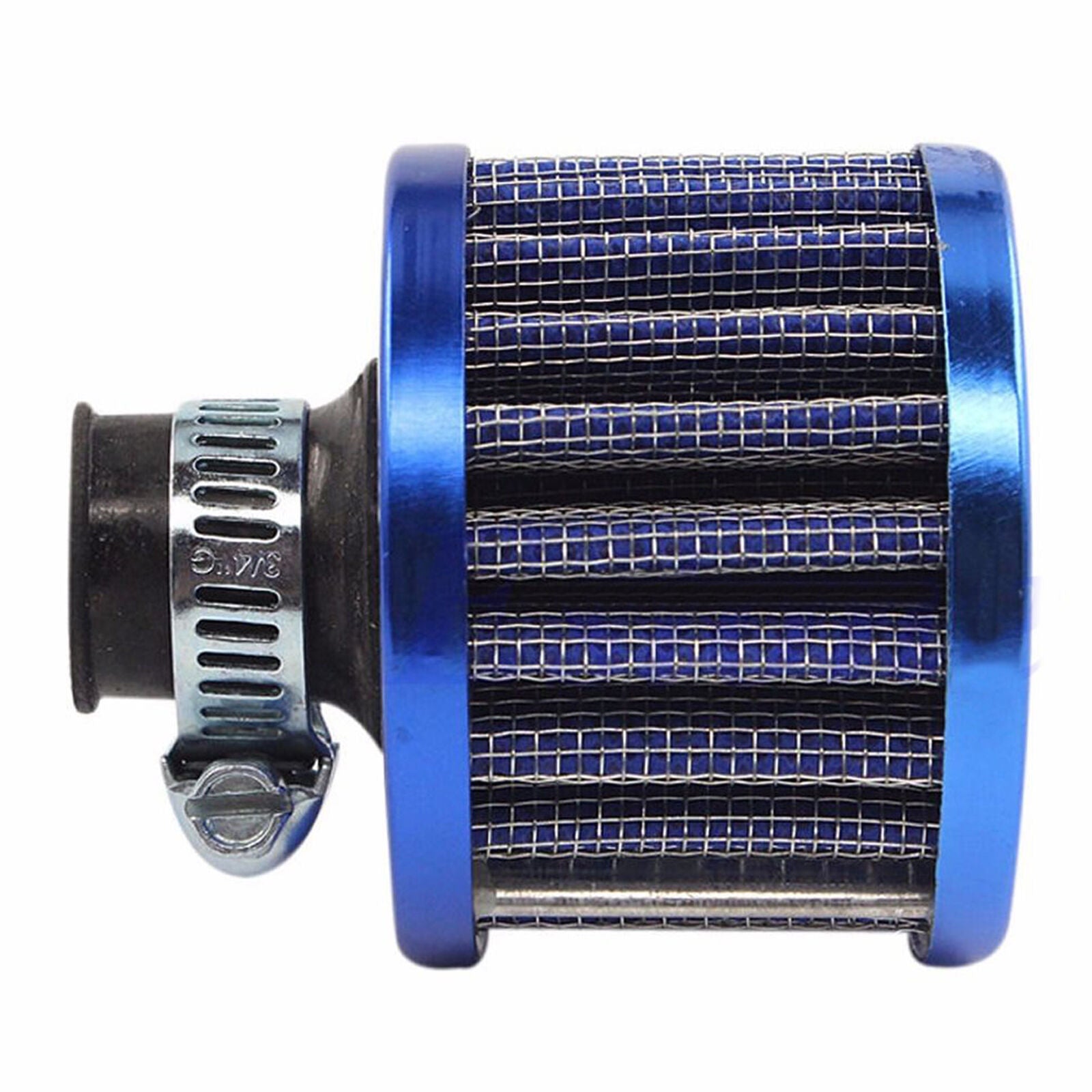 Blue 12mm Car Motor Cold Air Intake Filter Turbo Vent Crankcase Breather Cleaner