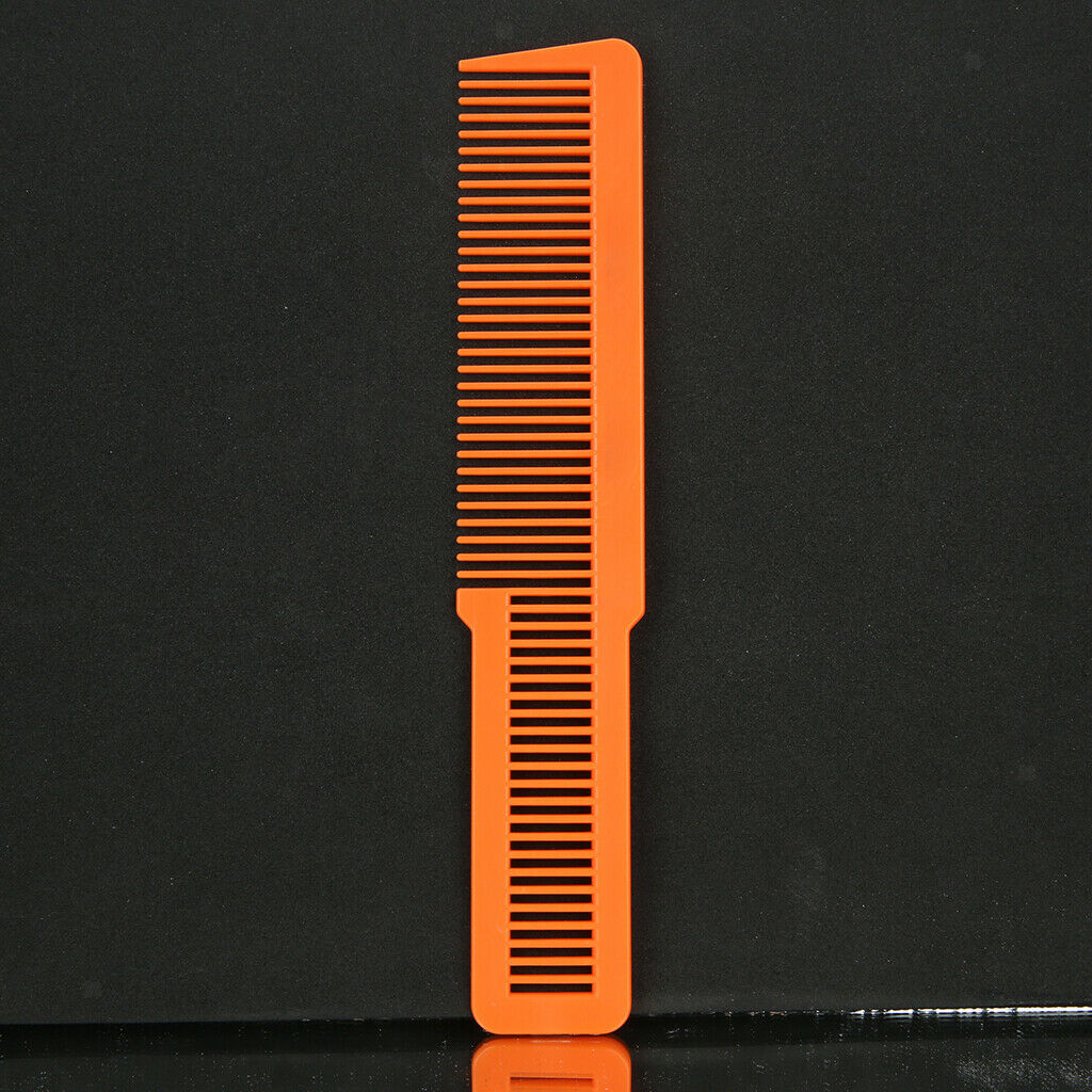 7Pcs 8" Salon Barber Flat Top Clipper Cutting Comb Plastic Static Free