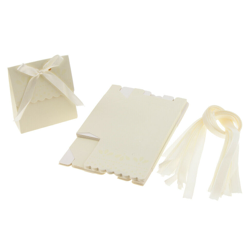 12 Pieces Paper Gift Box Flower Celebration Baby Showers 7.5 X 3.5 X 8.8cm