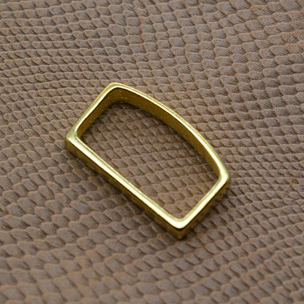 Brass D Ring Belt Loop Keeper Buckle for Leathercraft Bag Accessories 26 mm