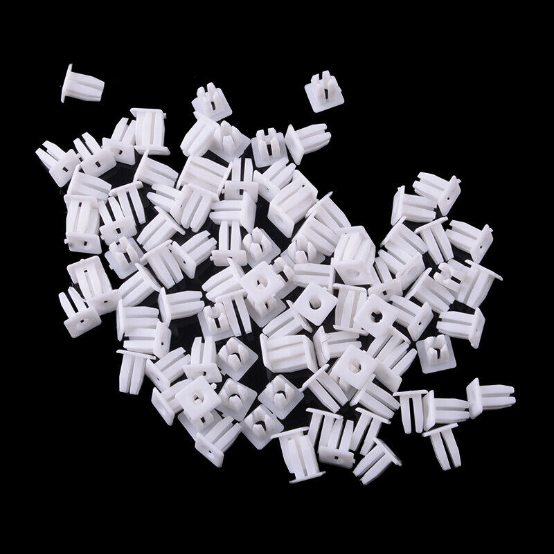 100 pcs Headlight Door, Grille & Mirror Nylon Nut fit for Ford Chrysler 379830-S
