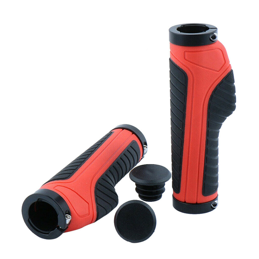Rubber Anti-slip Bicycle Handlebar Grips Scooter Handlebar Overgrip Red