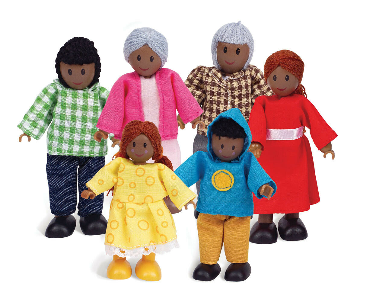 E3501 HAPE Happy Family - African American Wood [Happy Family] Children Age 3yr+