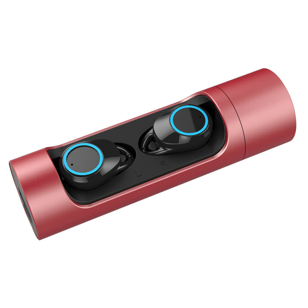 Waterproof X8 Touch Control Bluetooth 5.0 mini Wireless headphones Red