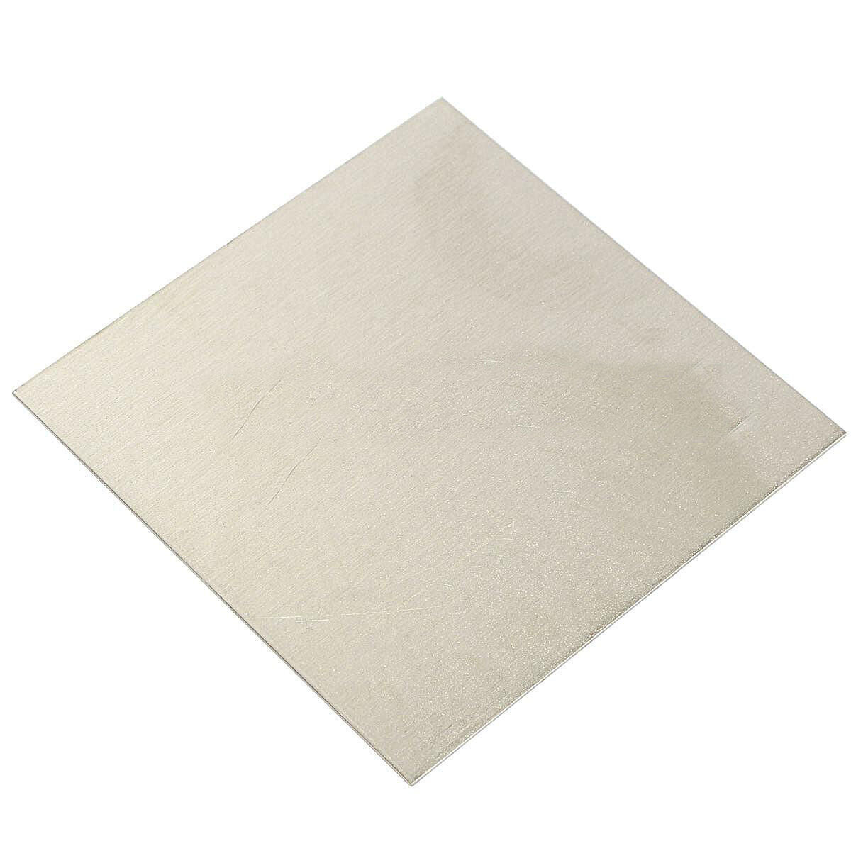 Pure Nickel Ni Metal Thin Sheet Plate High Purity 99.96% 1mm x 100mm x 100mm