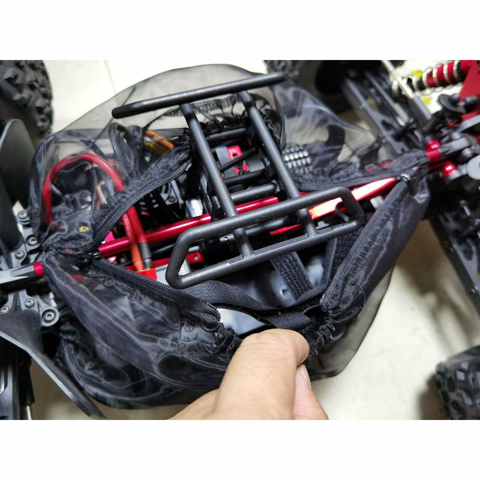 Chassis Dirt Dust Resist Guard Cover Net For ARRMA KRATON EXB 1/8 RC Car Black