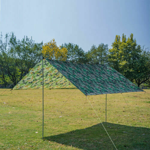 Waterproof Camping Tent Tarp Shelter Hammock Awning Sun Shade Rain Fly Cover