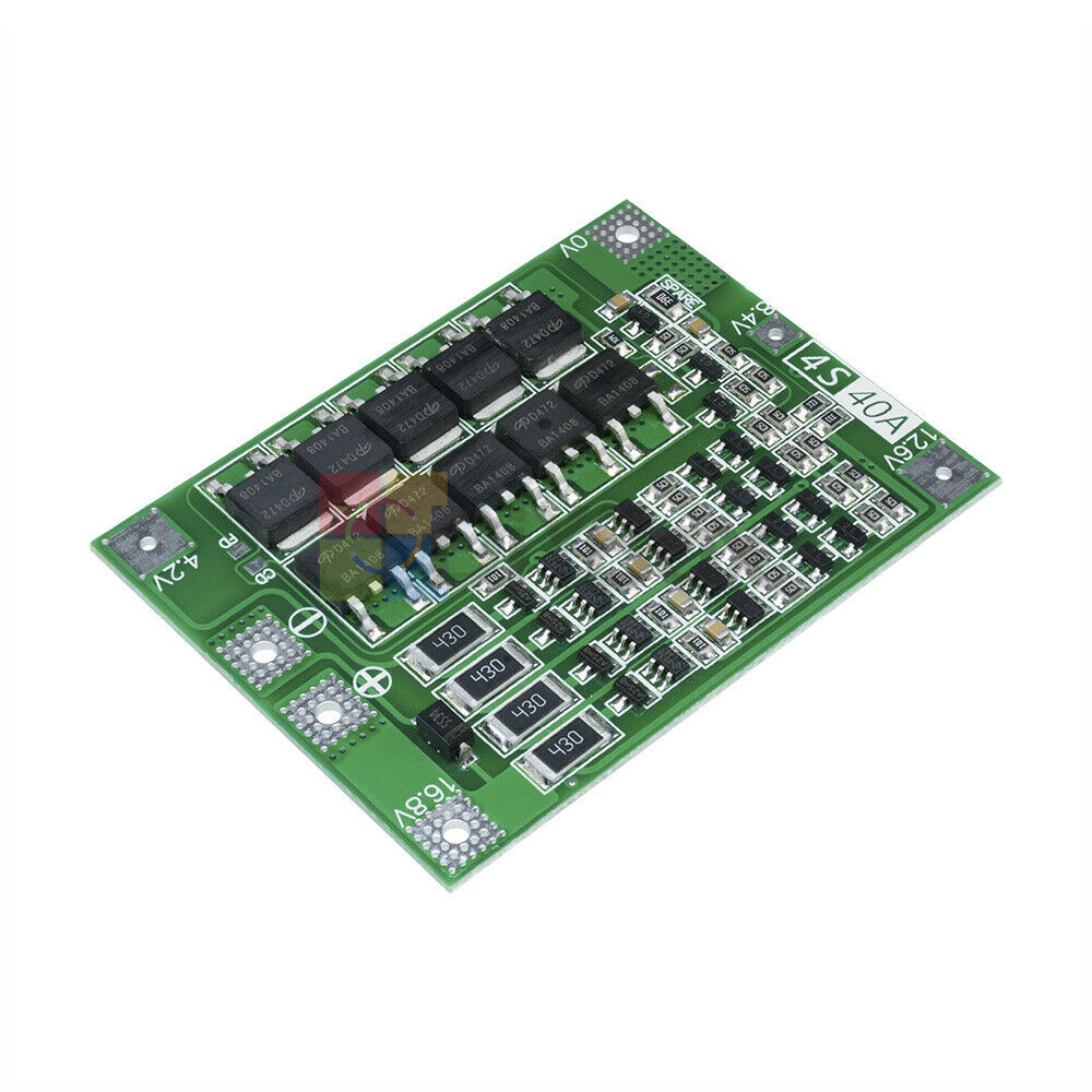 4S 40A Li-ion Lithium Battery 18650 Charger BMS Protection Board Balanced Module