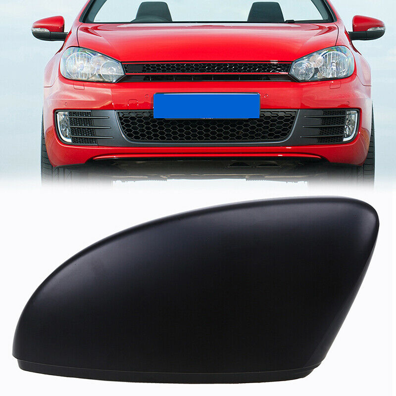Matte Black Left Side Rearview Mirror Cover Cap For VW Beetle 2012-18