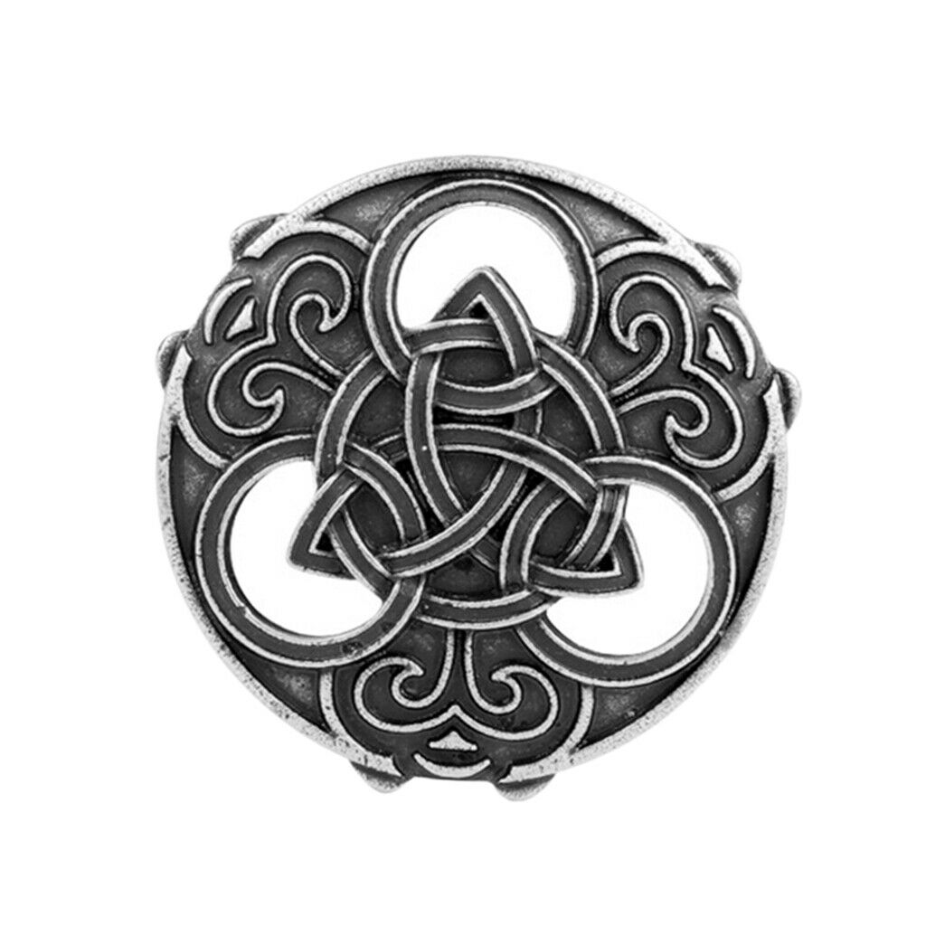 2 lot Ancient Viking Norse Celtic Brooch Collar Shawl Jewelry Buckle Pin