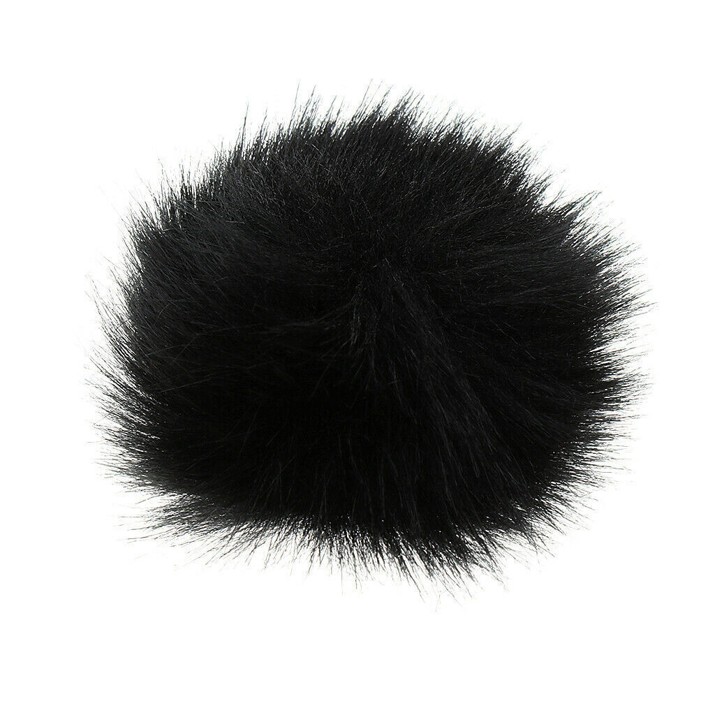 4xFurry Cover Wind Screen Windshield Wind Muff For Lapel Lavalier Microphone
