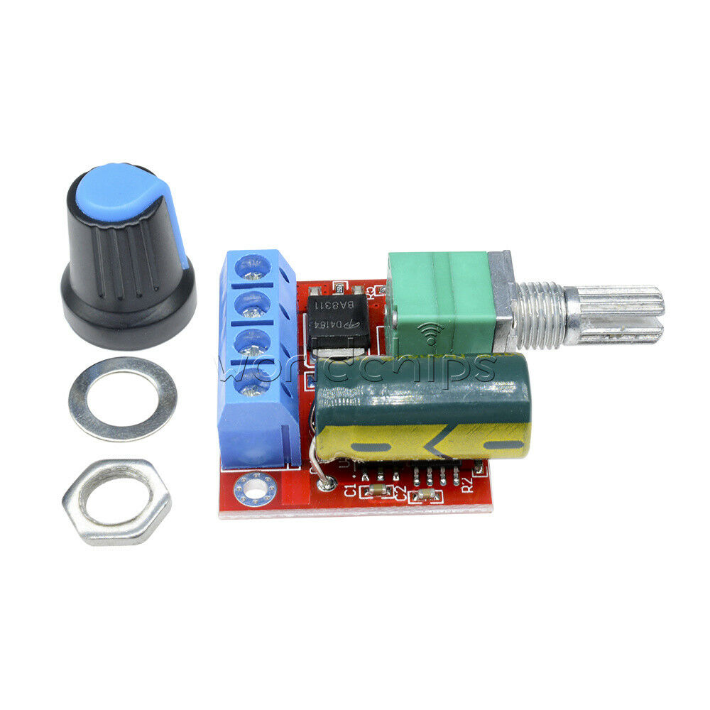 4.5V~35V 5v 6V 12V 24V 5A Mini PWM DC Motor Speed Controller Switch LED Dimmer