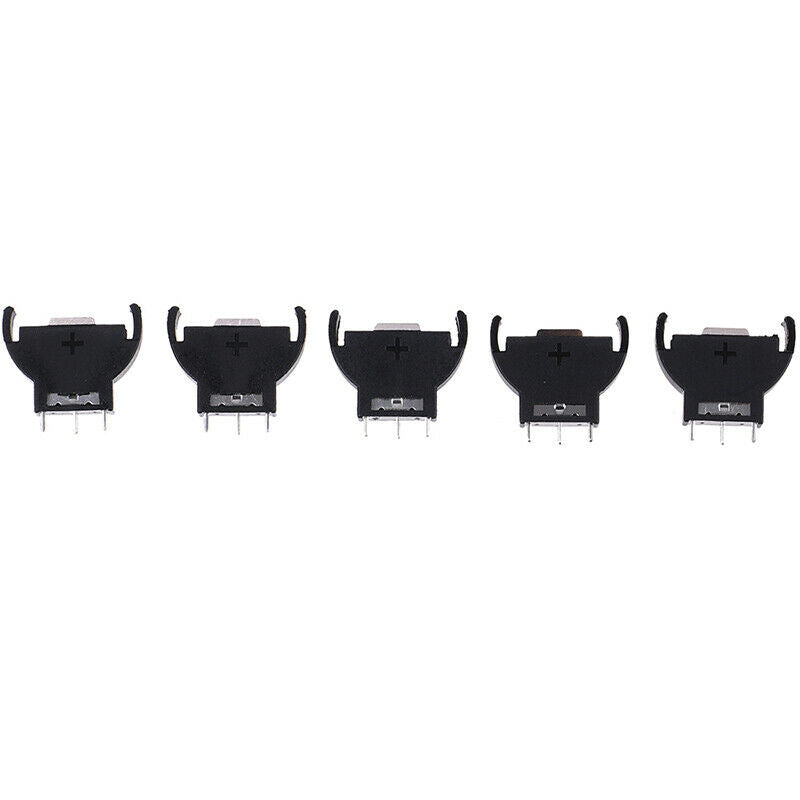 5Pcs Black Plastic CR2032 2032 3V Cell Coin Battery Socket Holder Case B..l8