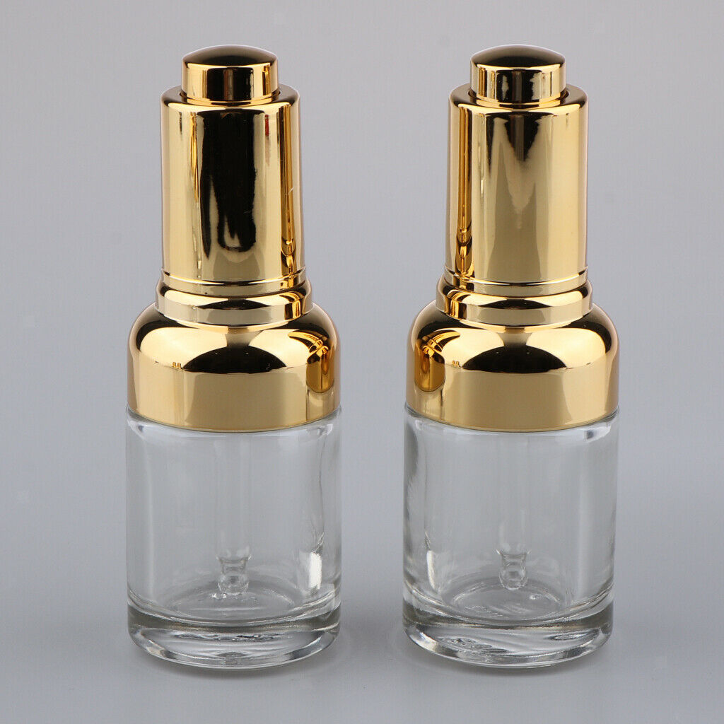4x Empty Dropper Bottles Essential Oils Dispenser Perfume Pipette Vial 30ml