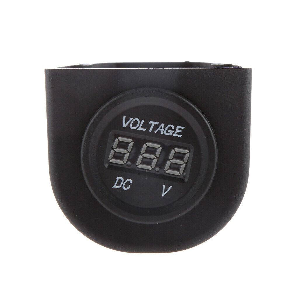 Red LED Panel Digital Display Car Motorbike Volt Meters Voltage Gauge Meter