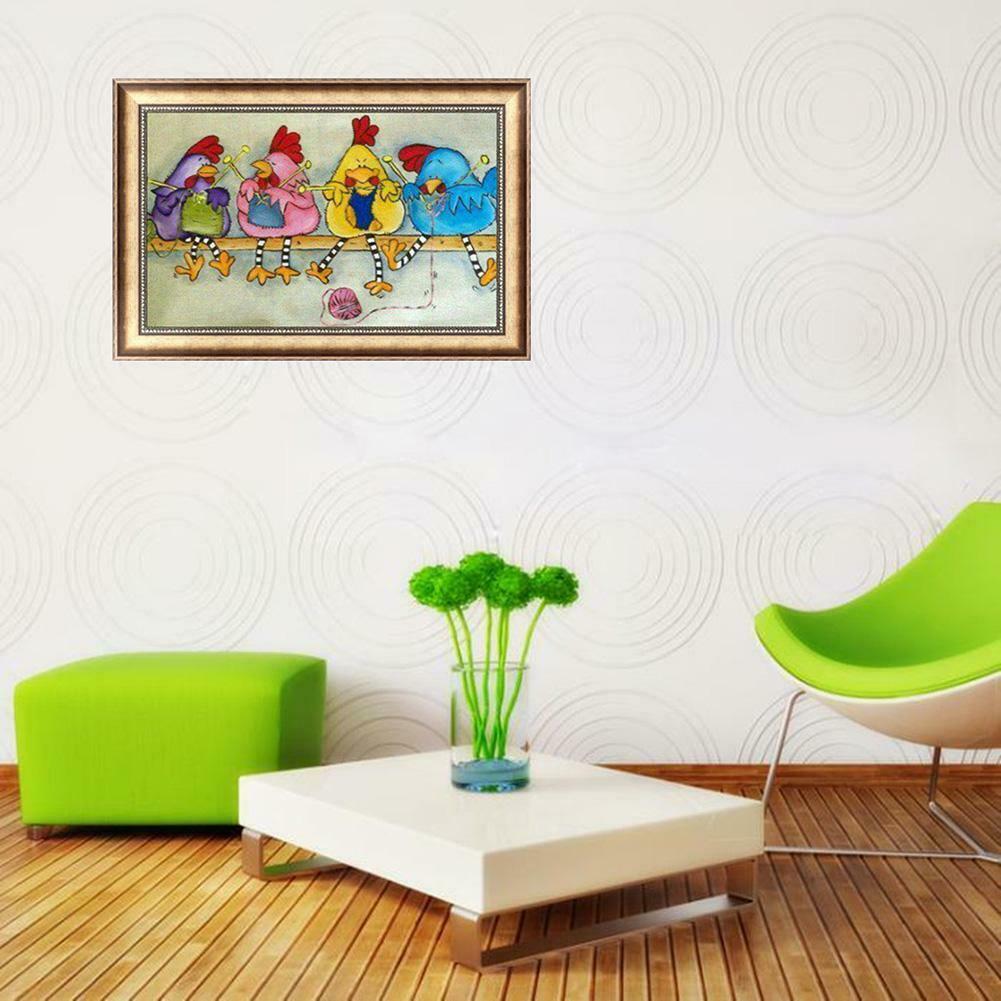 Chicken 5D Full Drill Diamond Painting Embroidery DIY Cross Stitch Decor @