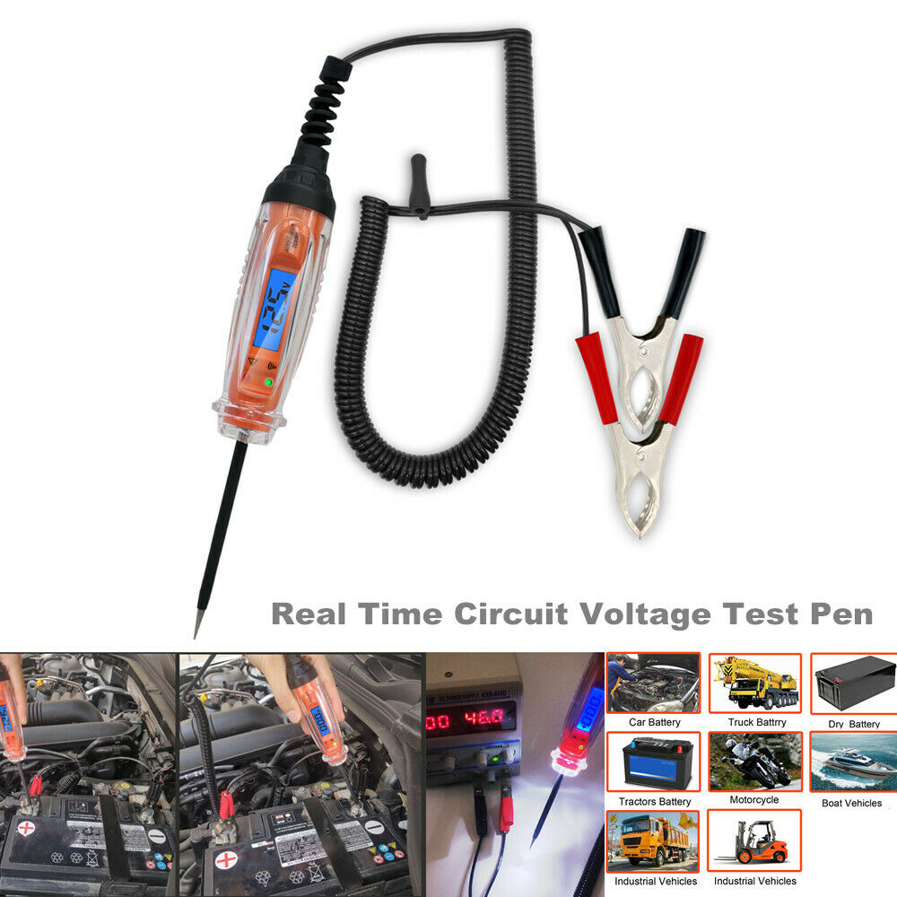 Illuminated Digital Display Auto Real Time Voltage Test Pen Circuit Tool 1-60V