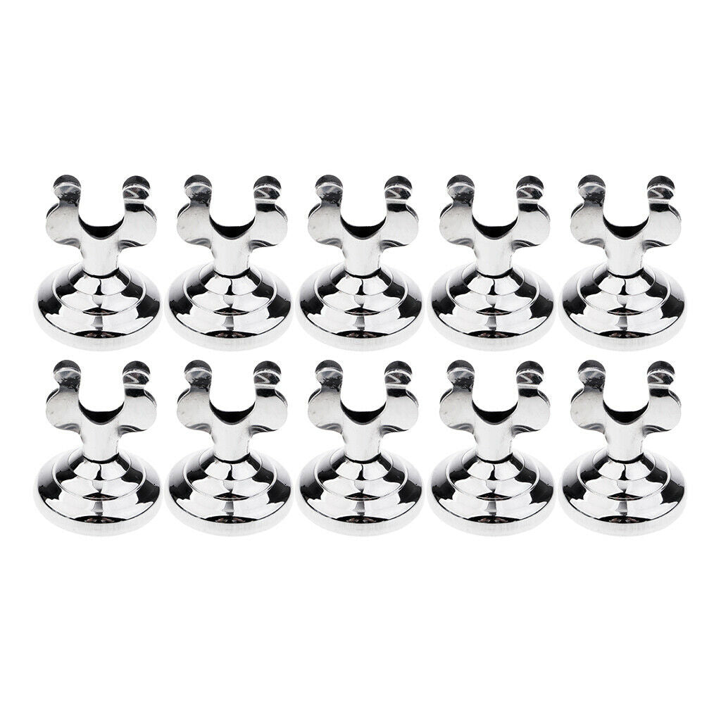 10pcs Stainless Steel U Shaped Table Number  Durable for Restaurant