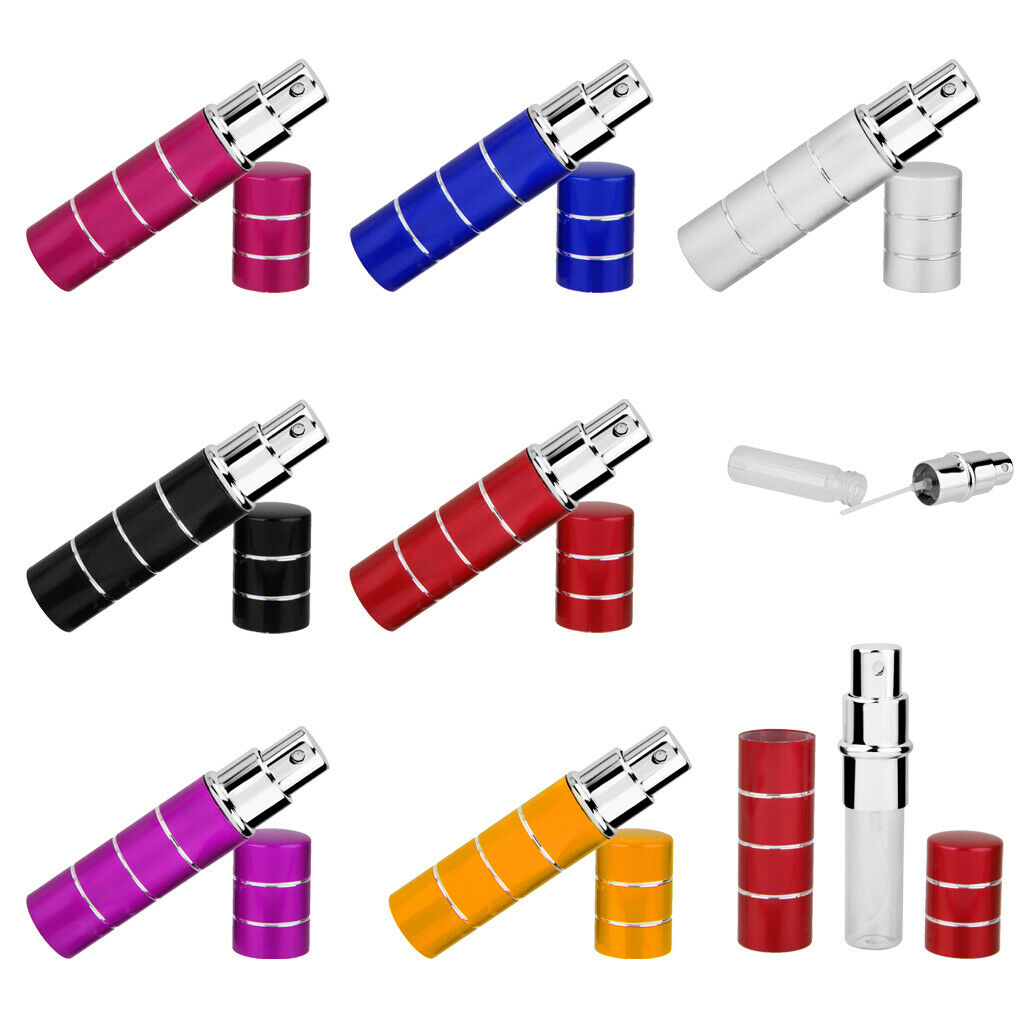 Portable Refillable Perfume Atomizer Bottle Empty Sprayer Container Black
