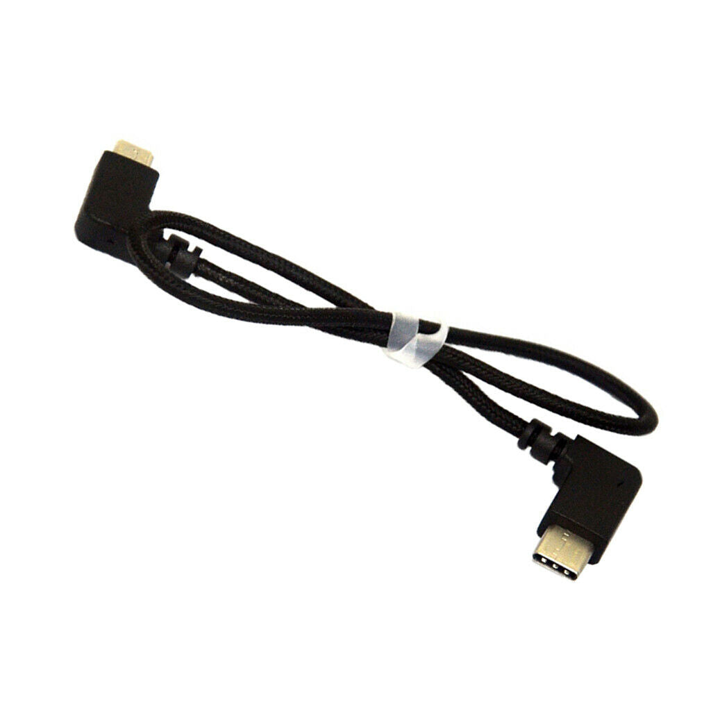 Black Nylon Braided Type C Connector Data Cable for DJI