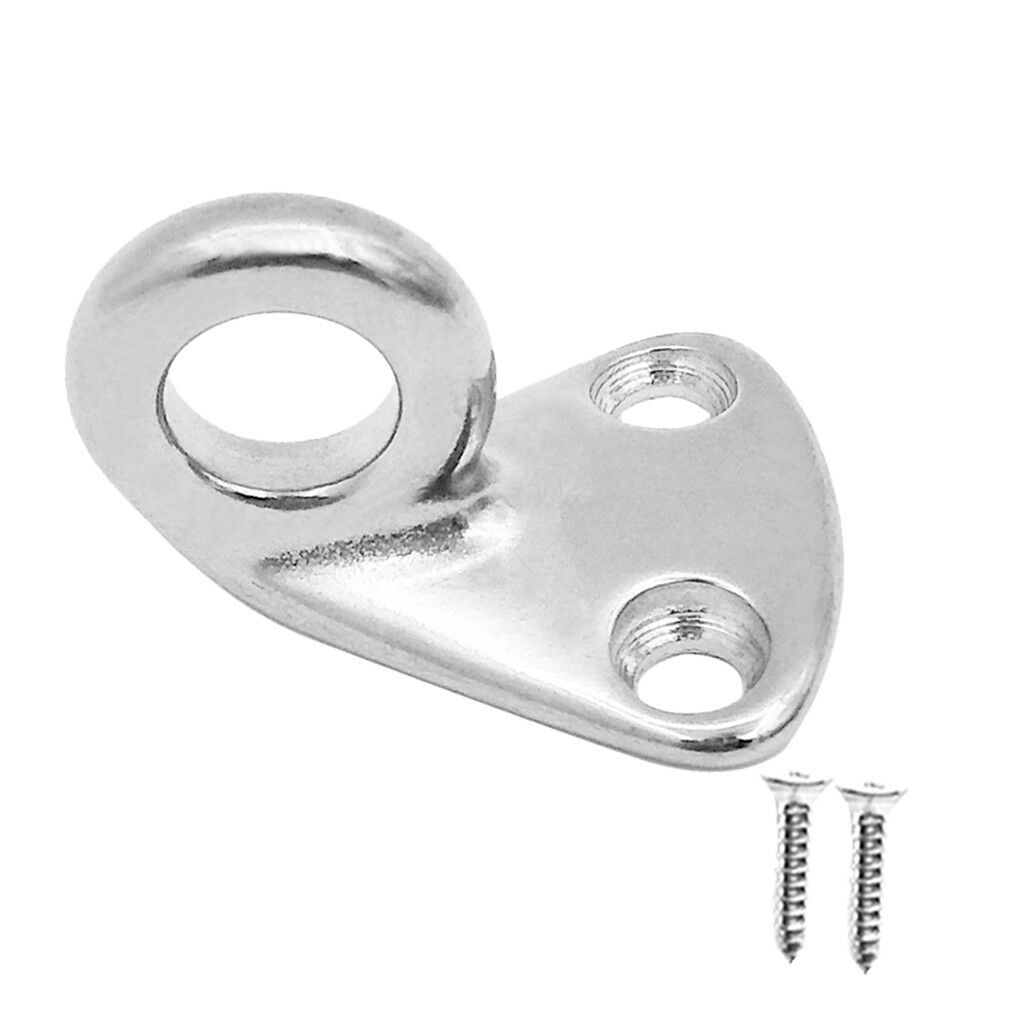 Wall Mounted Hanging Carabiner Hook - Marine Grade 316 Stainless Steel