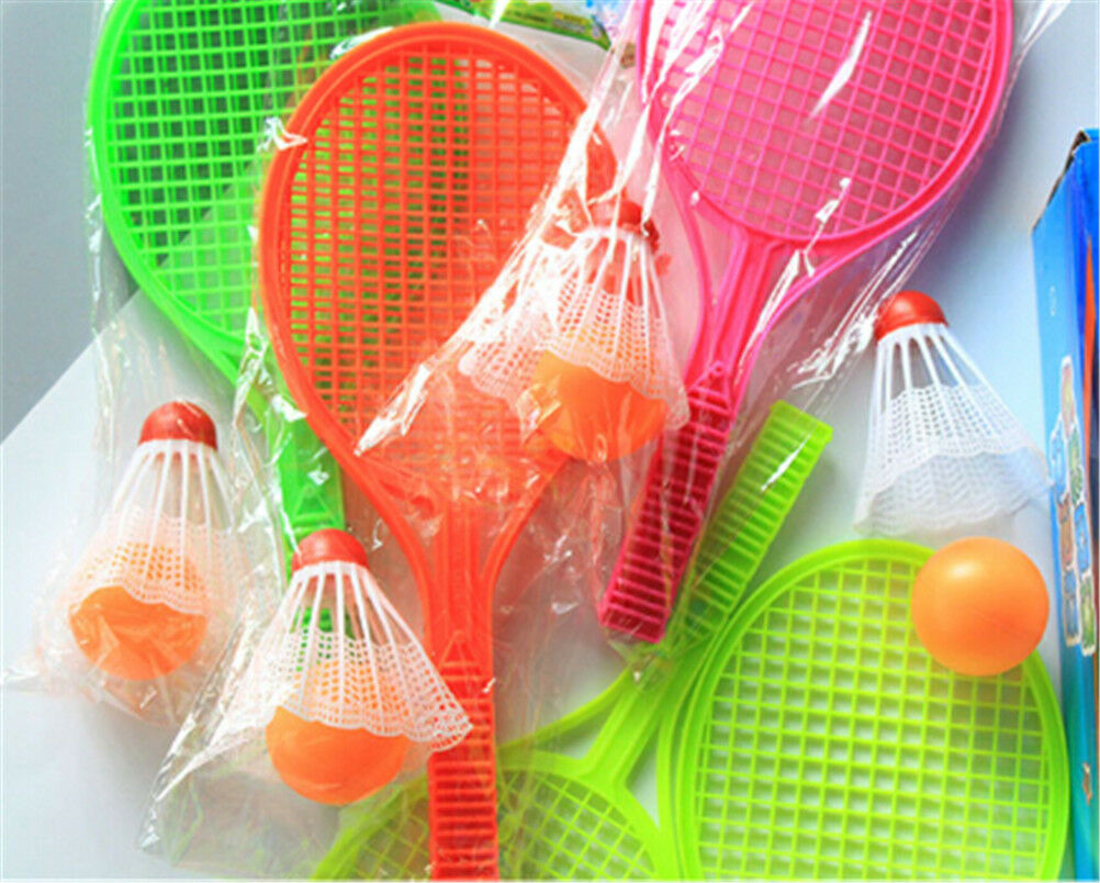 Kids Outdoor Badminton Tennis Set Racket Parent-child Sport Educational To.l8