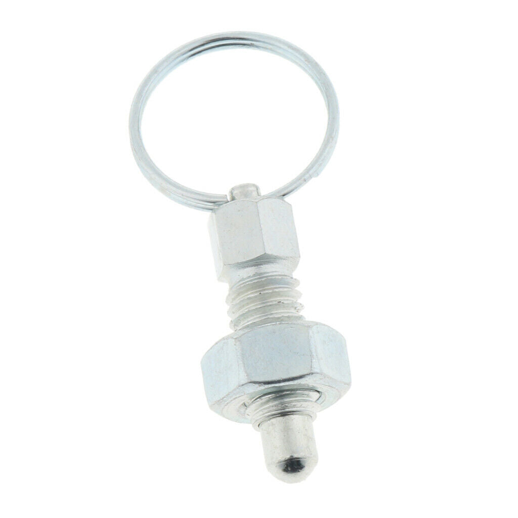 2Pcs M6 Pull Indexing Ring Pin Knob Plunger Spring Positioning Pins High Quality