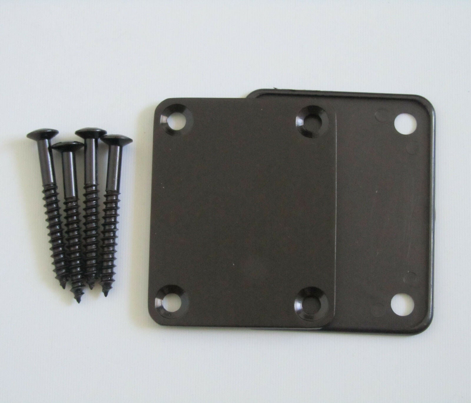 ST/Strat Style Electric Guitar Metal Neckplate Fits Fender Black