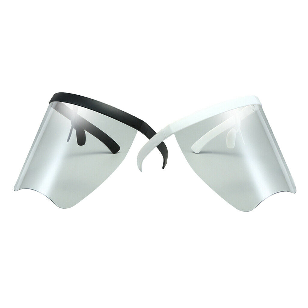 2x Clear Safety Face Shield Sunglasses Goggles Splash-proof Eye Protection