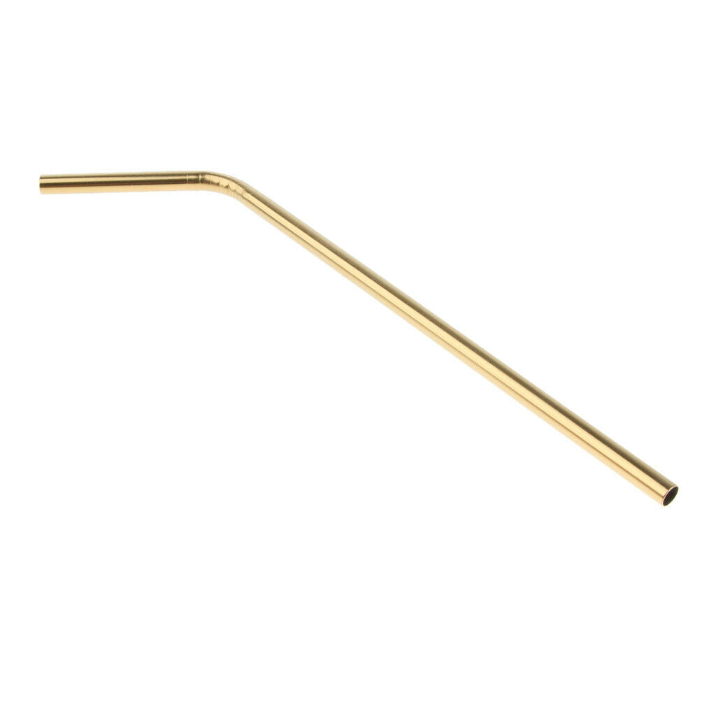10 Pcs Reusable Bent Stainless Steel Straws Environmentally Friendly 21cm