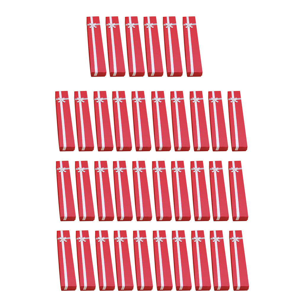 Wholesale 36pcs Jewelry Box for Trinket Necklace Paper Box Xmas Gift Box