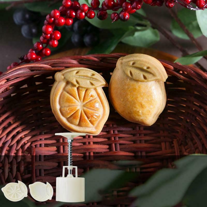 Plastic Mooncake Mold Hand Press Mooncake Stamps Moon Cake Cutter Pastry Gadgets