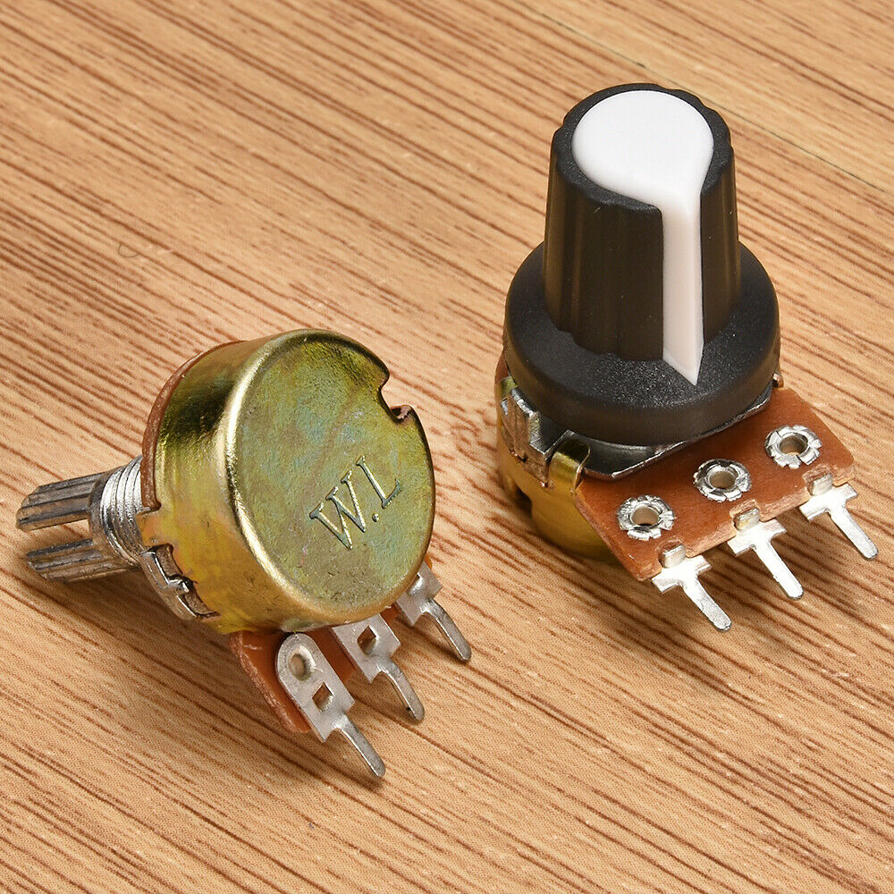 5pcs 10K OHM 3 Terminal Linear Taper Rotary Volume B Type Potentiometer Pot