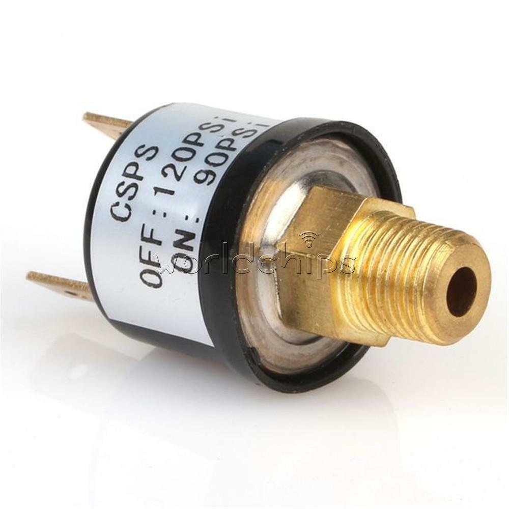 90-120 PSI Liquid Water Air Compressor Pressure Control Switch Valve 1/8-27NPT