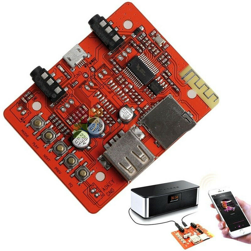 5V Wireless Receiver Board Module Bluetooth Audio For Amplifier Stereo