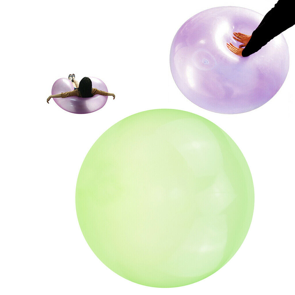 3x Bubble Ball Soft Inflatable Balloon Funny Stretch Indoor Decor Toys Green