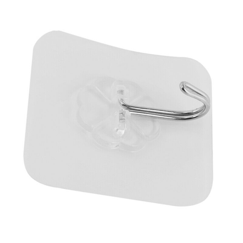 Strong Transparent Suction Cup Sucker Wall Hooks Hanger for Kitchen Bathroom HT3