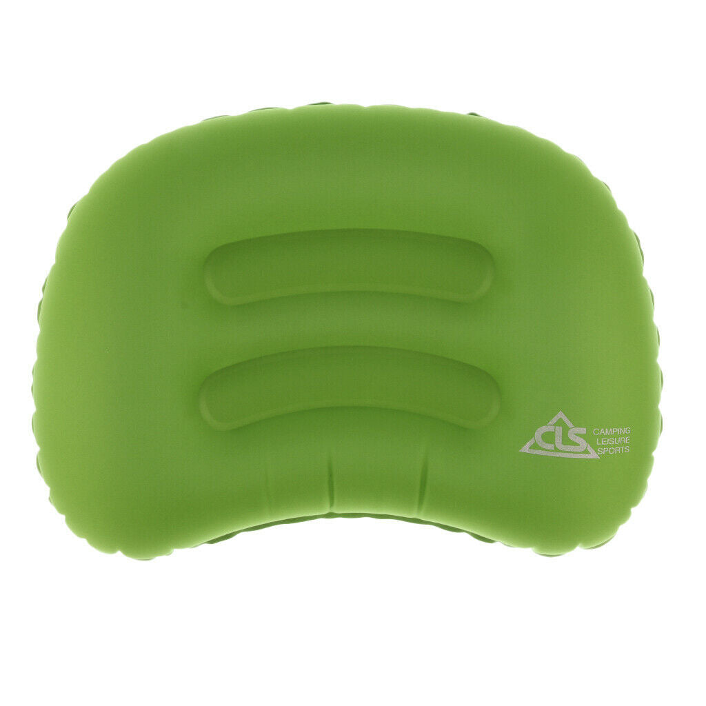 Ultralight Portable Air Inflatable Pillow for Hiking Camping Travel Green