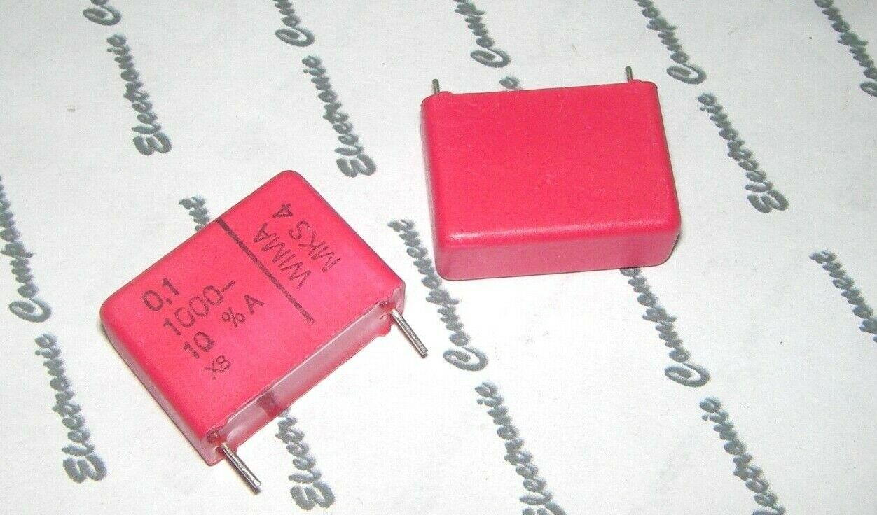 4pcs - WIMA MKS4 0.1uF 1000V 10% pitch:22.5mm Capacitor MKS4O131005D00KSSD