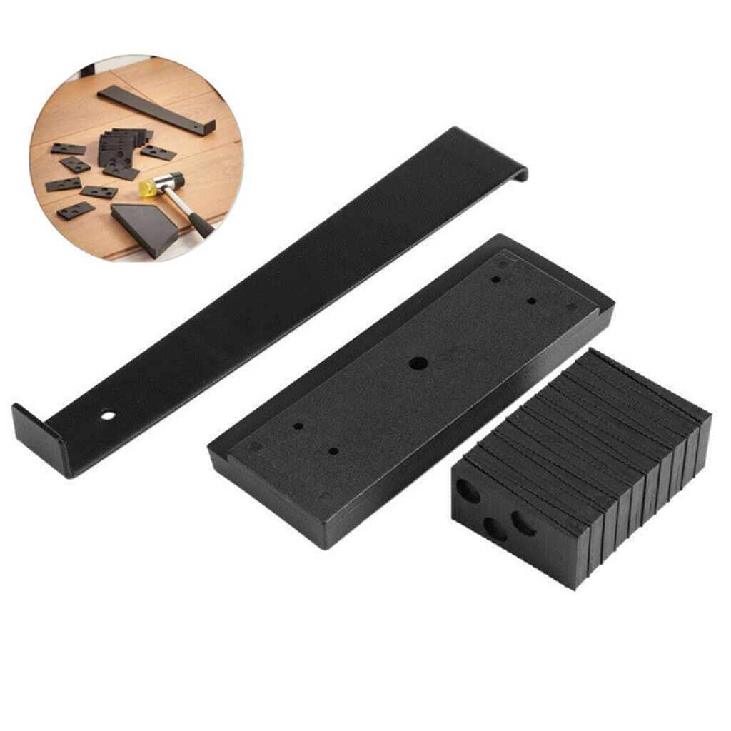 Installation of wooden floors plastic thread cutting block, tie rod,