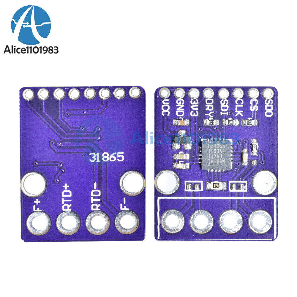 MAX31865 PT100-PT1000 RTD Temperature Thermocouple Sensor Amplifier For Arduino