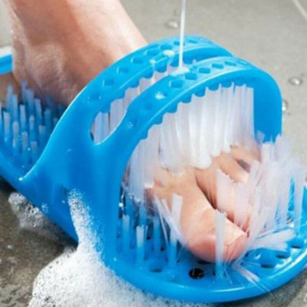 Pumice Stone Foot Massager Feet Cleaner Scrubber Shower Bath Slippers