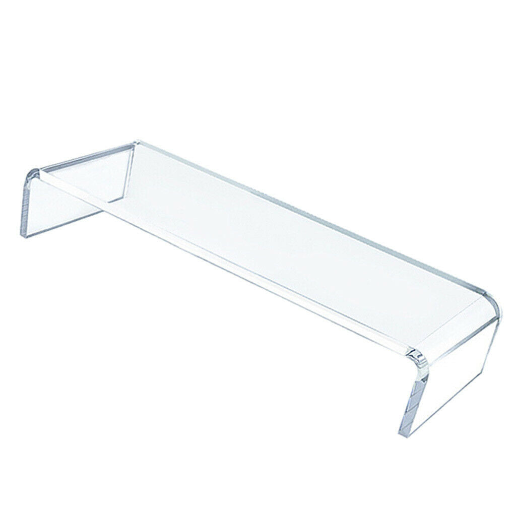 School Clear Acrylic Monitor Stand Desktop Laptop PC Computer Screen Riser
