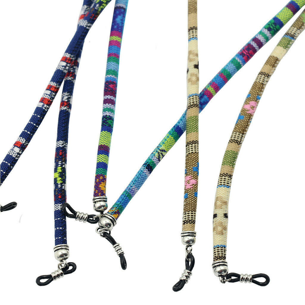 2pcs Ethnic Cords 6mm Anti Slip Eyeglass Sunglasses Cord Neck Strings